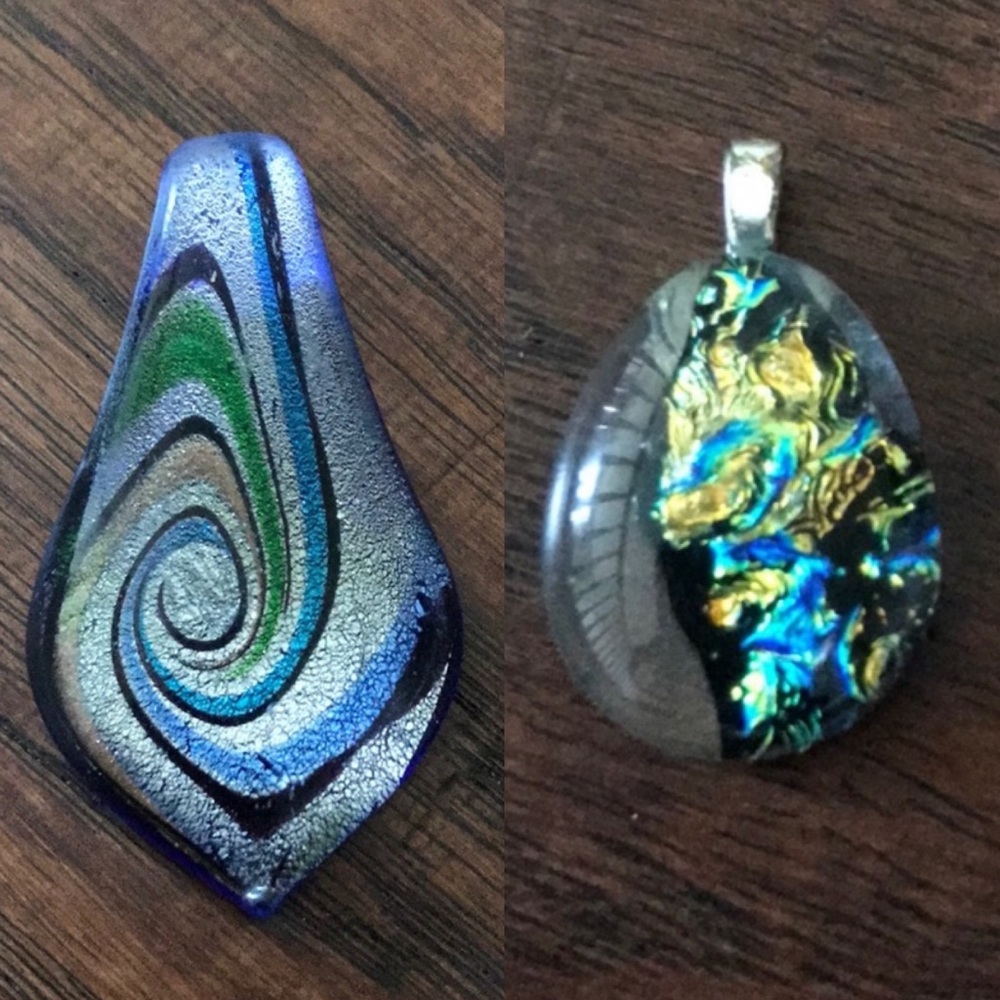 Blown Glass necklace pendant